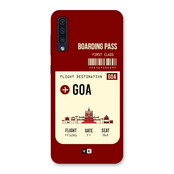 Goa Boarding Pass Back Case for Galaxy A50s