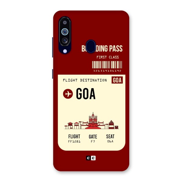 Goa Boarding Pass Back Case for Galaxy A60