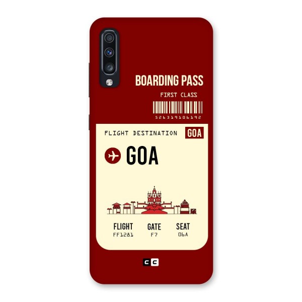 Goa Boarding Pass Back Case for Galaxy A70s