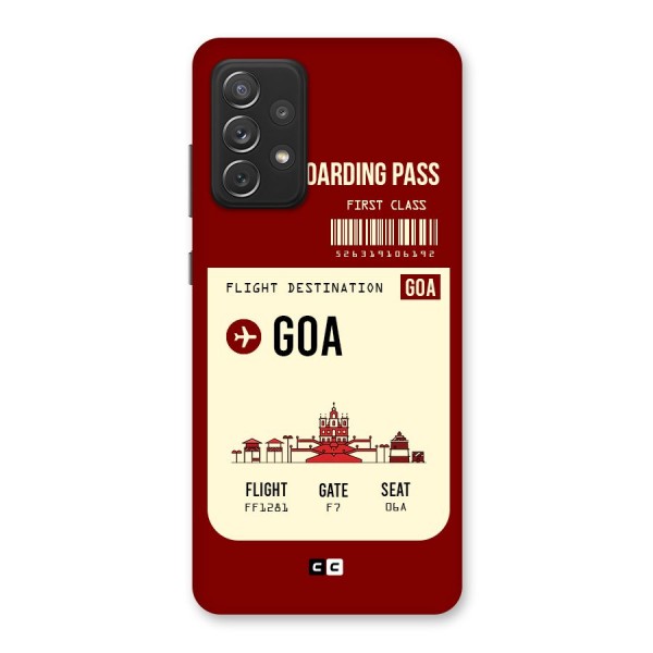Goa Boarding Pass Back Case for Galaxy A72