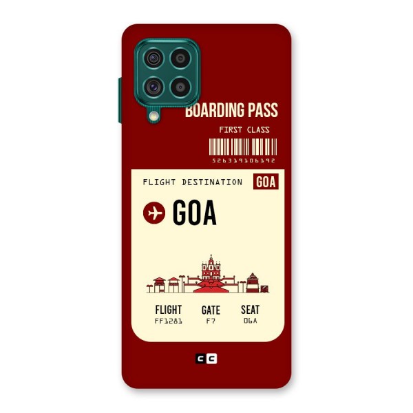 Goa Boarding Pass Back Case for Galaxy F62