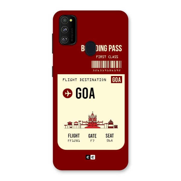 Goa Boarding Pass Back Case for Galaxy M21