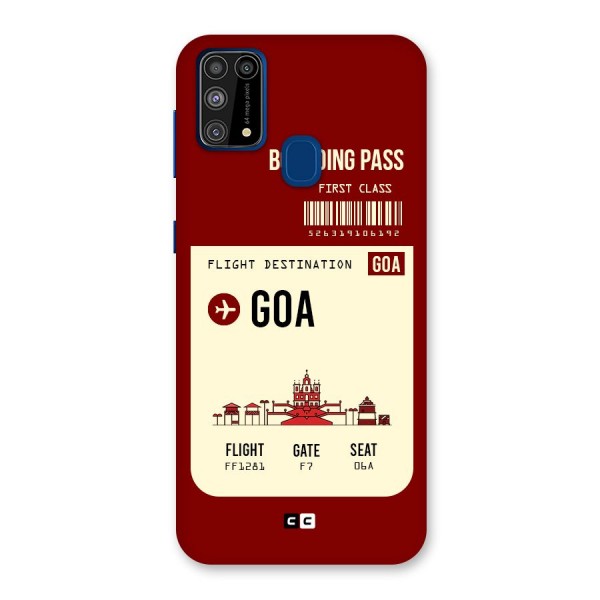Goa Boarding Pass Back Case for Galaxy M31