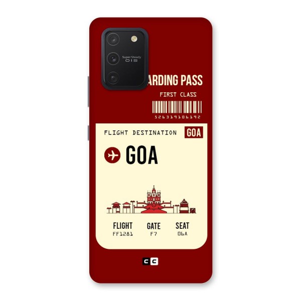 Goa Boarding Pass Back Case for Galaxy S10 Lite