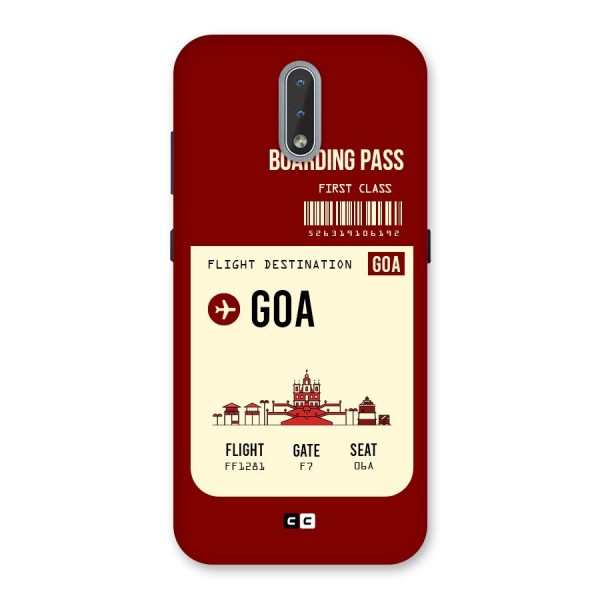 Goa Boarding Pass Back Case for Nokia 2.3