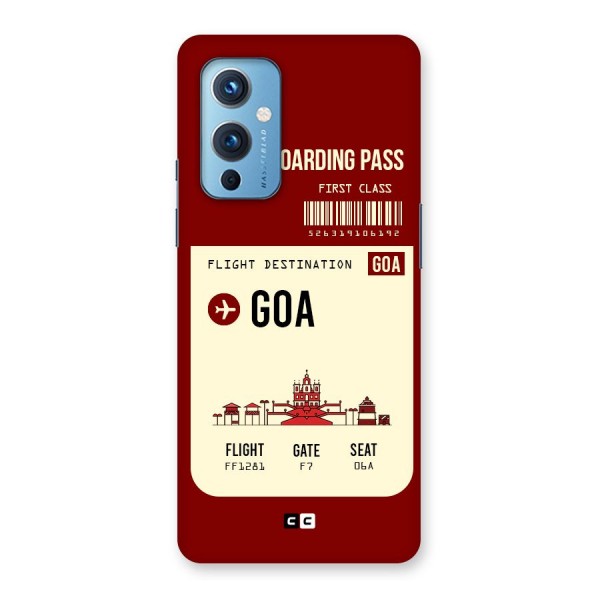 Goa Boarding Pass Back Case for OnePlus 9