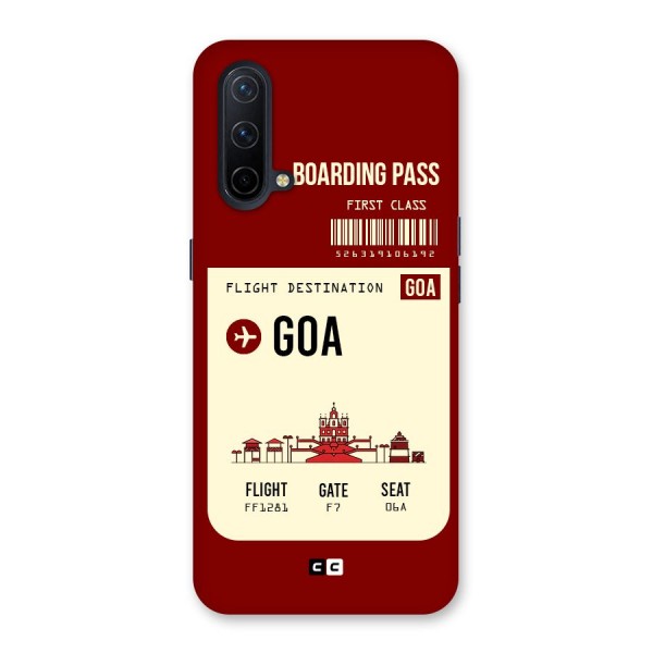 Goa Boarding Pass Back Case for OnePlus Nord CE 5G