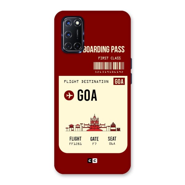 Goa Boarding Pass Back Case for Oppo A52