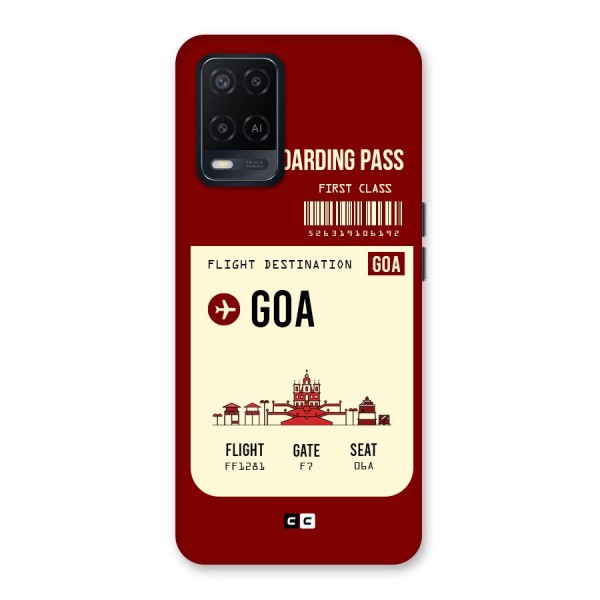 Goa Boarding Pass Back Case for Oppo A54