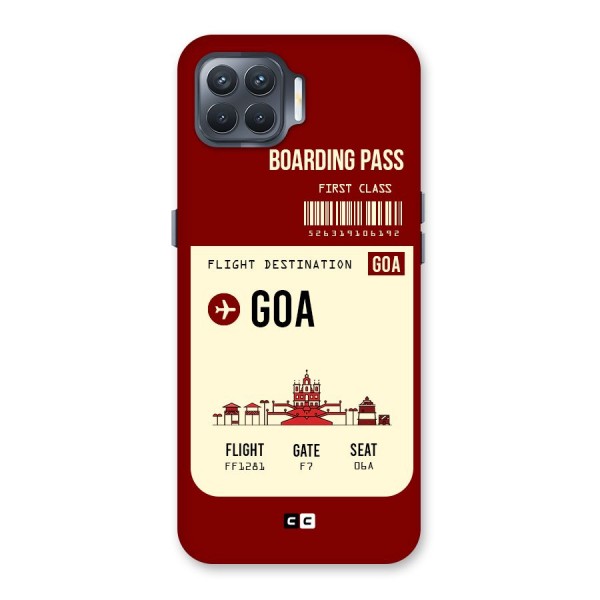 Goa Boarding Pass Back Case for Oppo F17 Pro