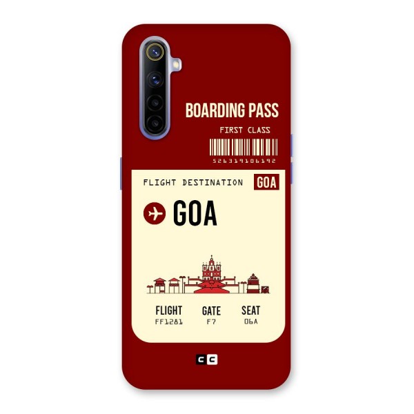 Goa Boarding Pass Back Case for Realme 6i