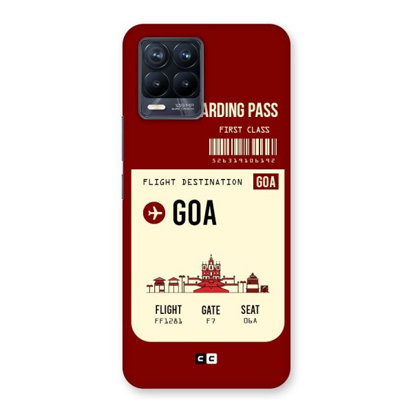 Goa Boarding Pass Back Case for Realme 8 Pro