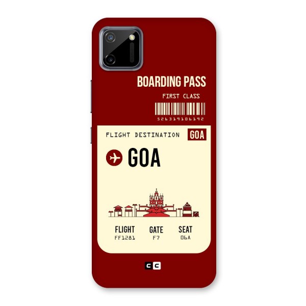 Goa Boarding Pass Back Case for Realme C11