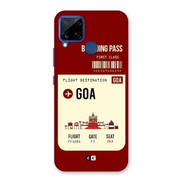 Goa Boarding Pass Back Case for Realme C15