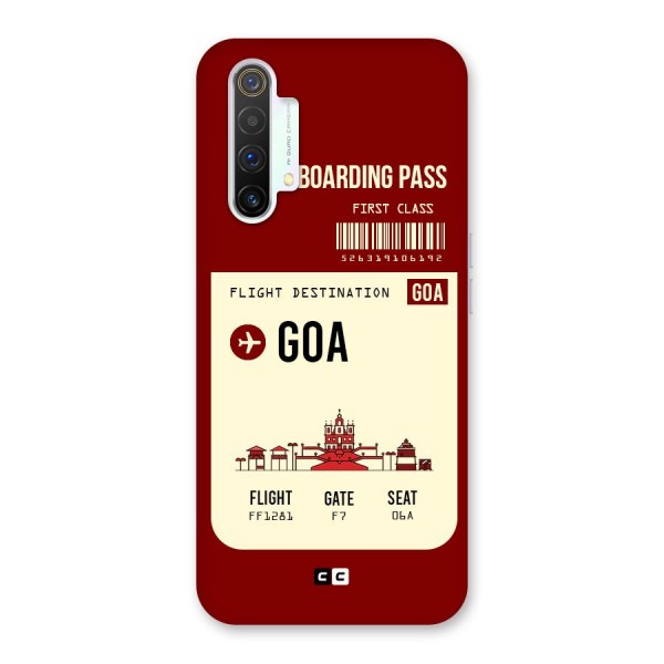 Goa Boarding Pass Back Case for Realme X3