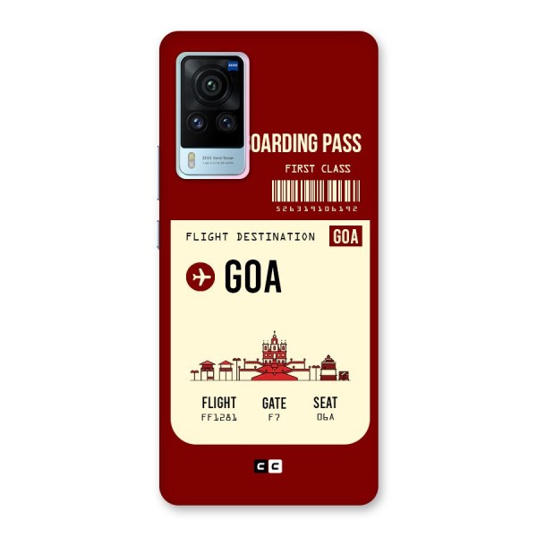 Goa Boarding Pass Back Case for Vivo X60 Pro