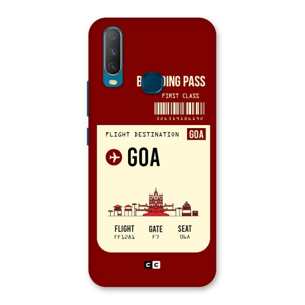 Goa Boarding Pass Back Case for Vivo Y15