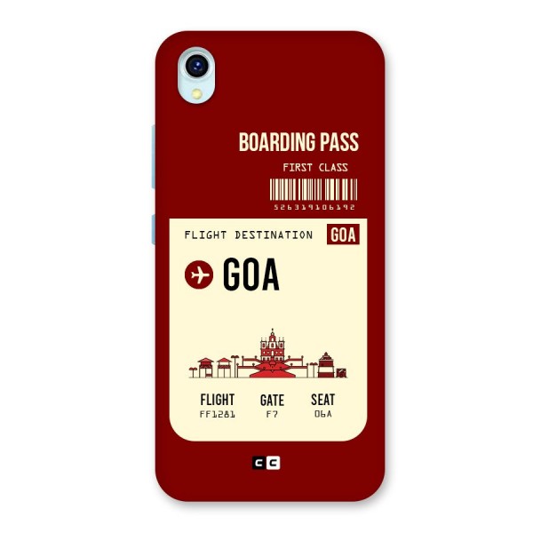 Goa Boarding Pass Back Case for Vivo Y1s