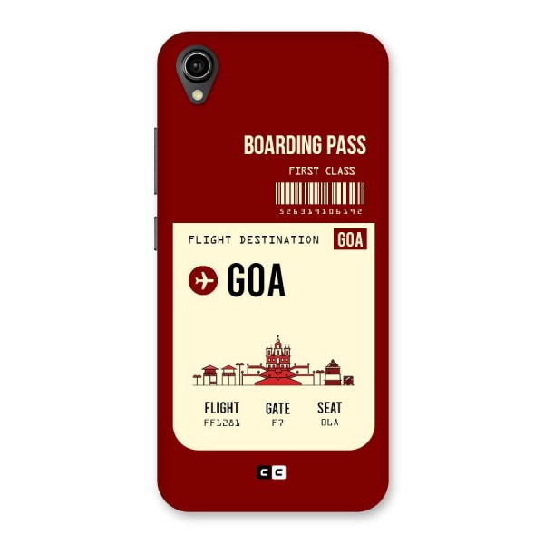Goa Boarding Pass Back Case for Vivo Y90