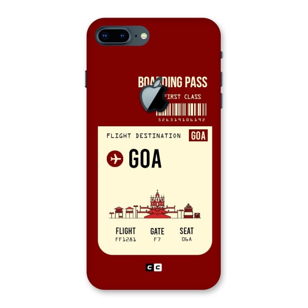 Goa Boarding Pass Back Case for iPhone 7 Plus Apple Cut