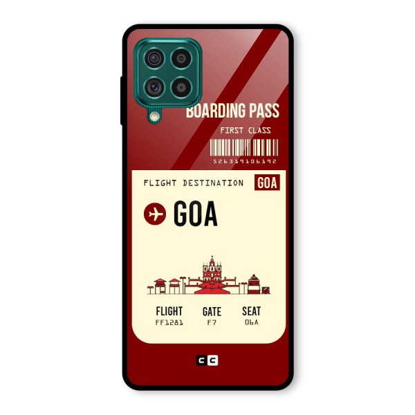 Goa Boarding Pass Glass Back Case for Galaxy F62