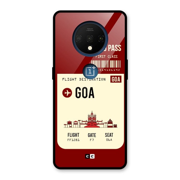 Goa Boarding Pass Glass Back Case for OnePlus 7T