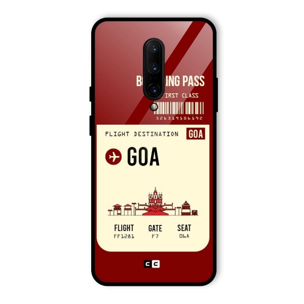 Goa Boarding Pass Glass Back Case for OnePlus 7 Pro