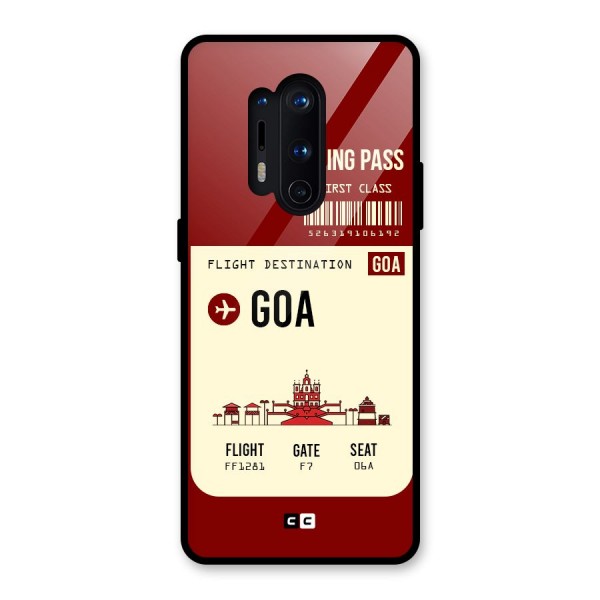 Goa Boarding Pass Glass Back Case for OnePlus 8 Pro