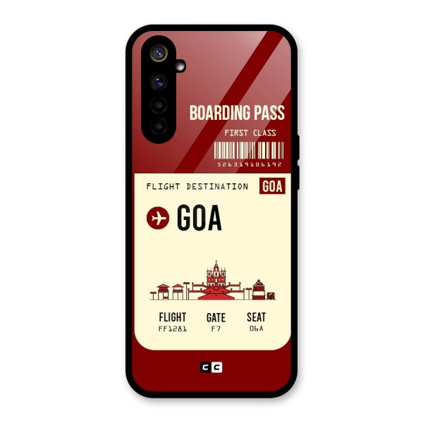 Goa Boarding Pass Glass Back Case for Realme 6