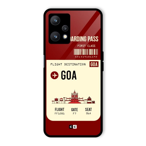 Goa Boarding Pass Glass Back Case for Realme 9 Pro 5G