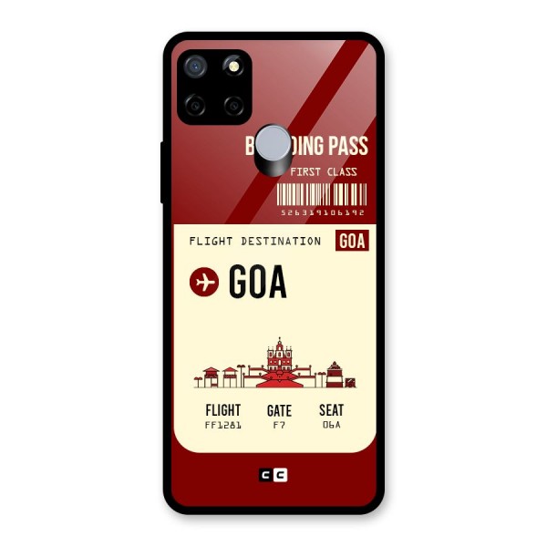 Goa Boarding Pass Glass Back Case for Realme C12