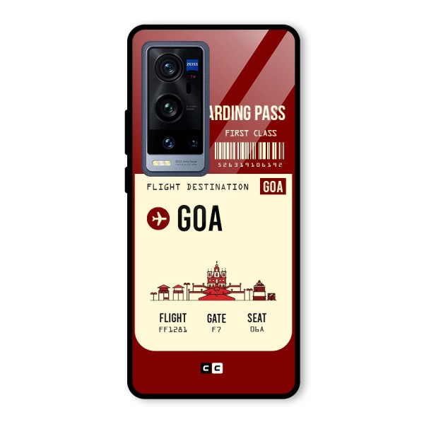 Goa Boarding Pass Glass Back Case for Vivo X60 Pro Plus