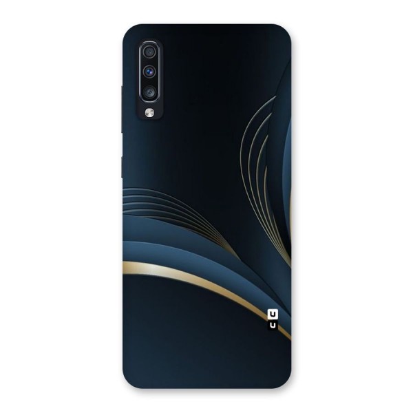 Gold Blue Beauty Back Case for Galaxy A70
