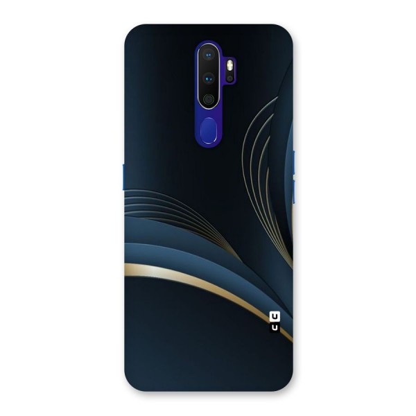 Gold Blue Beauty Back Case for Oppo A9 (2020)