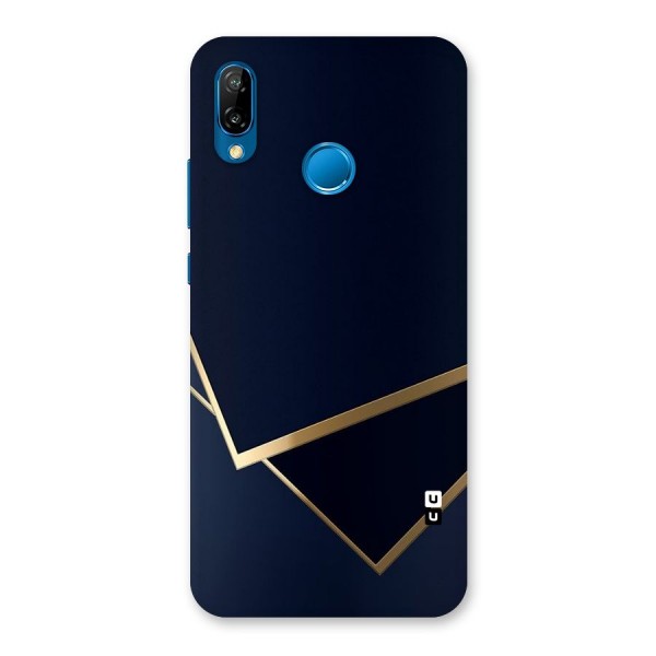 Gold Corners Back Case for Huawei P20 Lite