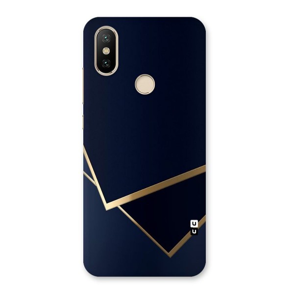 Gold Corners Back Case for Mi A2