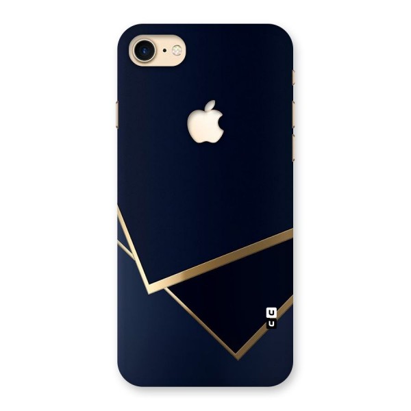 Gold Corners Back Case for iPhone 7 Apple Cut
