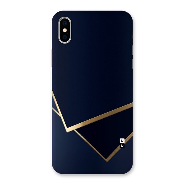 Gold Corners Back Case for iPhone XS