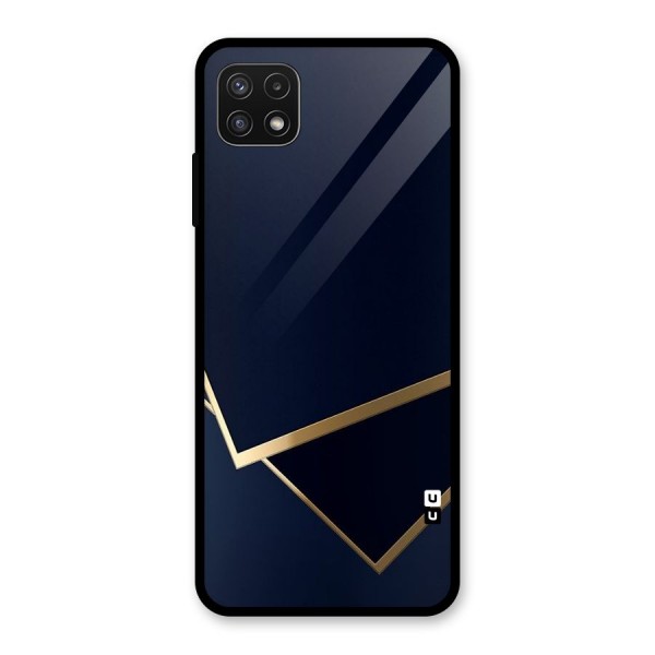 Gold Corners Glass Back Case for Galaxy A22 5G