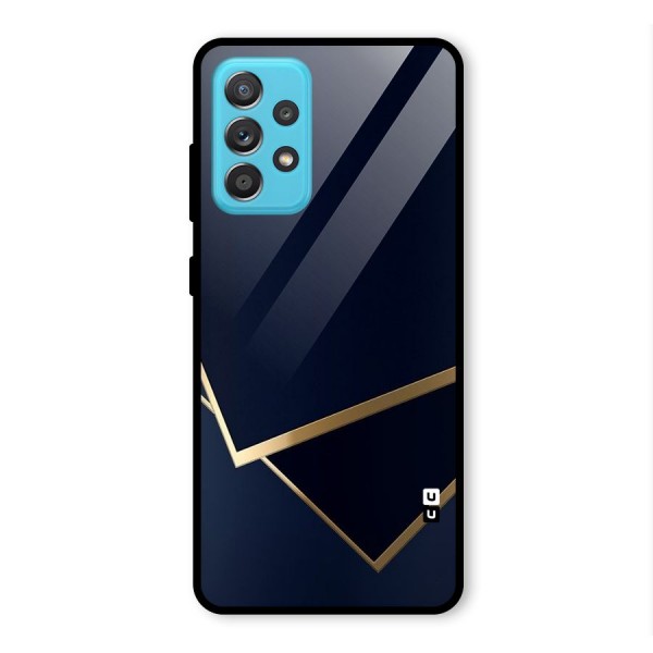 Gold Corners Glass Back Case for Galaxy A52s 5G