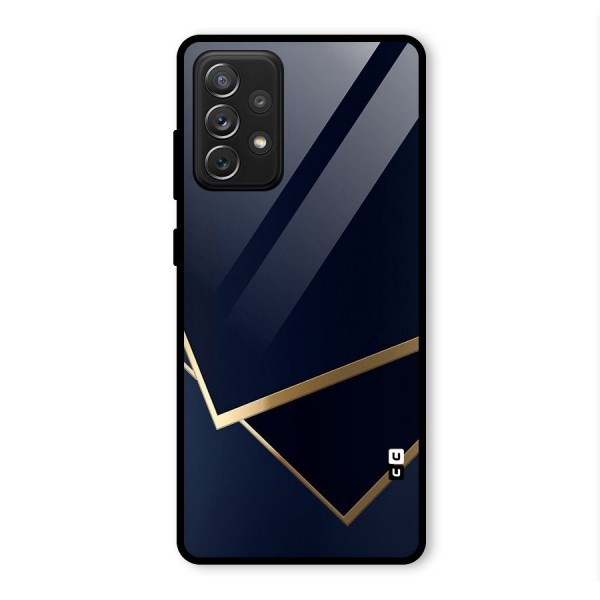 Gold Corners Glass Back Case for Galaxy A72