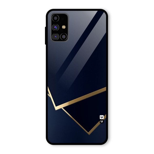 Gold Corners Glass Back Case for Galaxy M31s