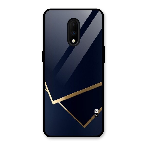 Gold Corners Glass Back Case for OnePlus 7