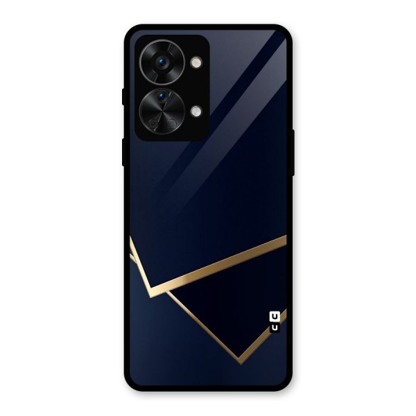 Gold Corners Glass Back Case for OnePlus Nord 2T