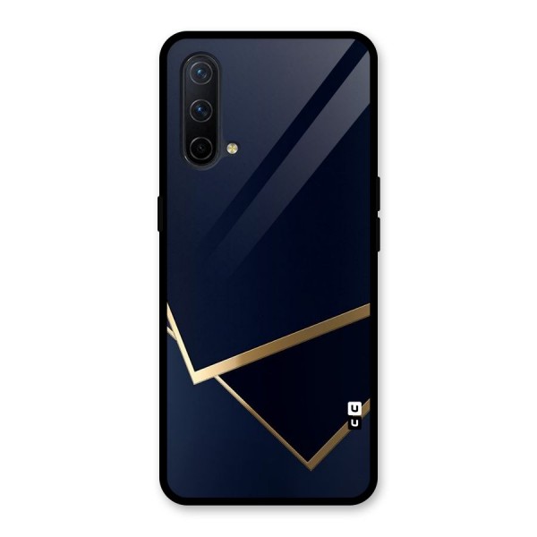 Gold Corners Glass Back Case for OnePlus Nord CE 5G