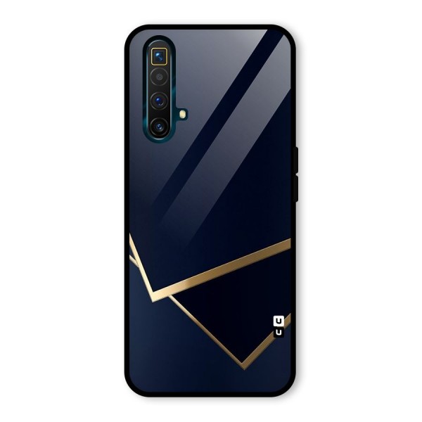 Gold Corners Glass Back Case for Realme X3 SuperZoom