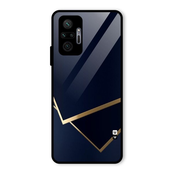 Gold Corners Glass Back Case for Redmi Note 10 Pro Max