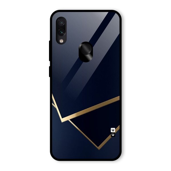 Gold Corners Glass Back Case for Redmi Note 7 Pro