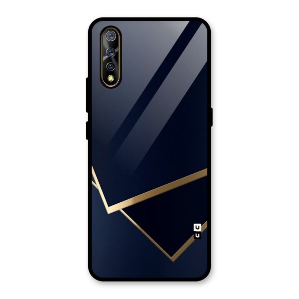 Gold Corners Glass Back Case for Vivo S1