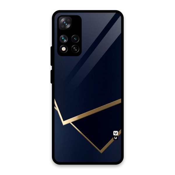 Gold Corners Glass Back Case for Xiaomi 11i 5G
